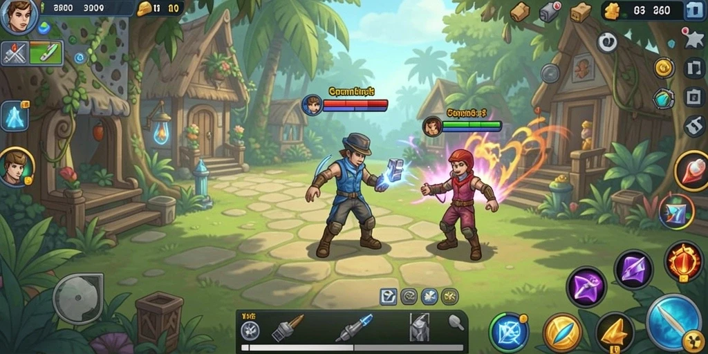 Mode multiplayer yang memungkinkan bersaing dengan teman.