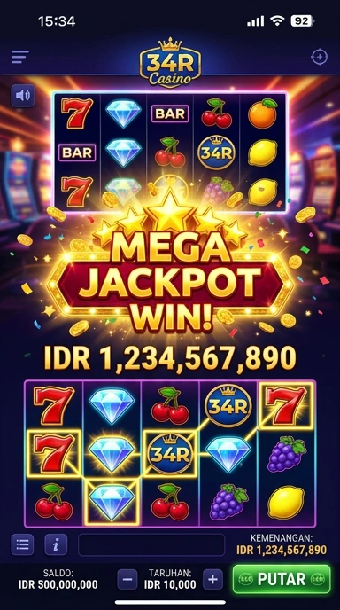 34r — layar beranda